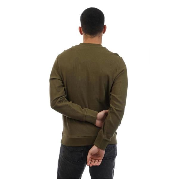 Diesel Mens Ribbed Sweatshirt - Brown - 
