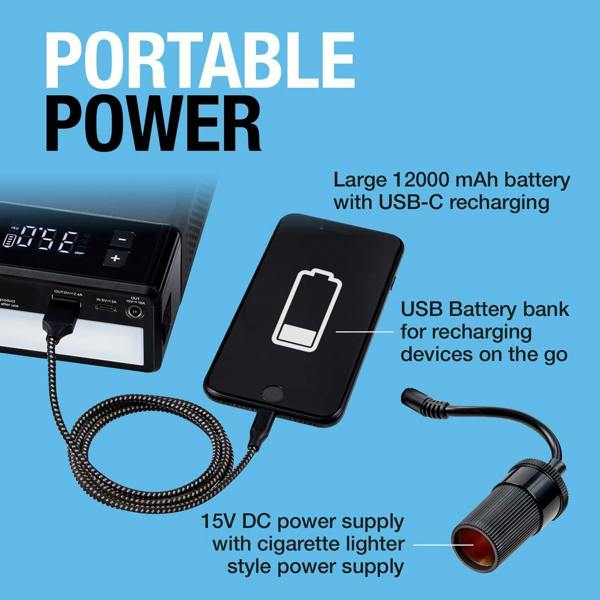 Ring Automotive Ring 5 in 1 Rechargeable Jump Starter Power Pack with Tyre Inflator 12v Lithium 1000A