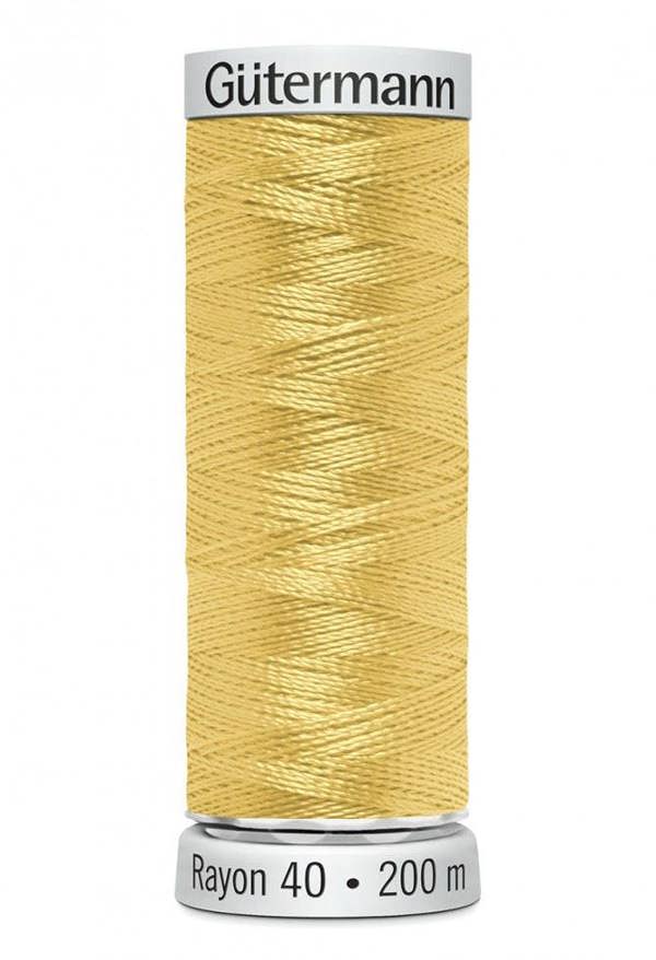 Gutermann No 40 Sulky Rayon Embroidery Thread 200m Rayon Thread Suitable For Embroidery