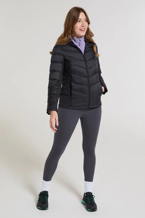 Mountain Warehouse Womens/Ladies Turbine Padded Soft Shell Jacket - Jet Black