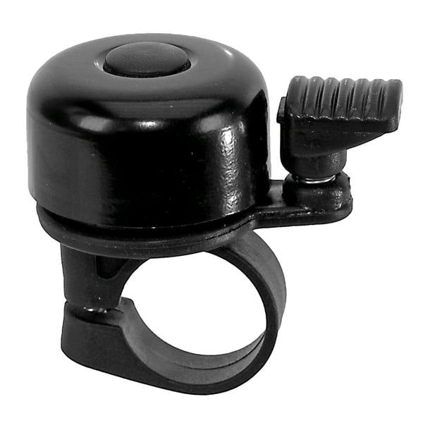 Messingschlager Aluminium Bicycle Sprung Bell - Black