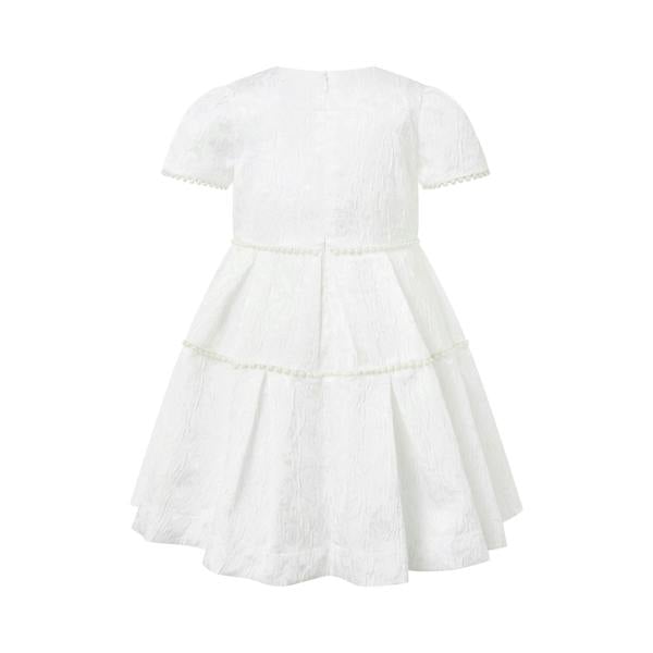Rachel Riley Pearl Tiered Damask Dress