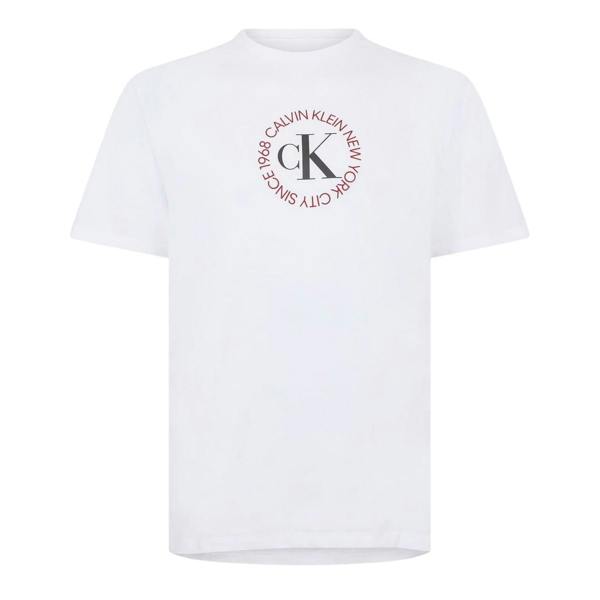 Calvin Klein Unisex Adult Regular T-Shirt - Brilliant White - 