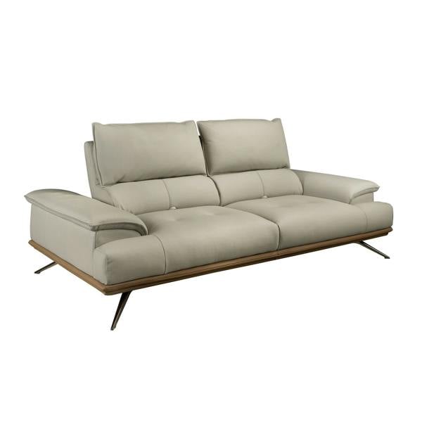 Angel Cerdá Grey taupe leather sofa 6247/6248