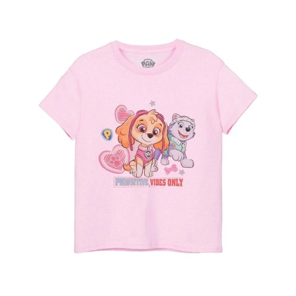 Paw Patrol Girls Pawsitive Vibes Only T-Shirt - Pink