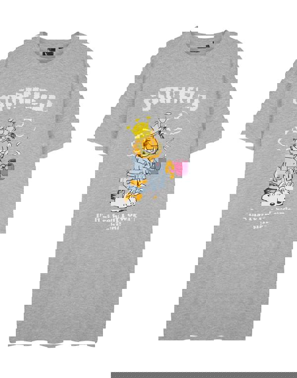 Garfield Womens Grey Rise But Won't Shine Short Sleeve Nightdress