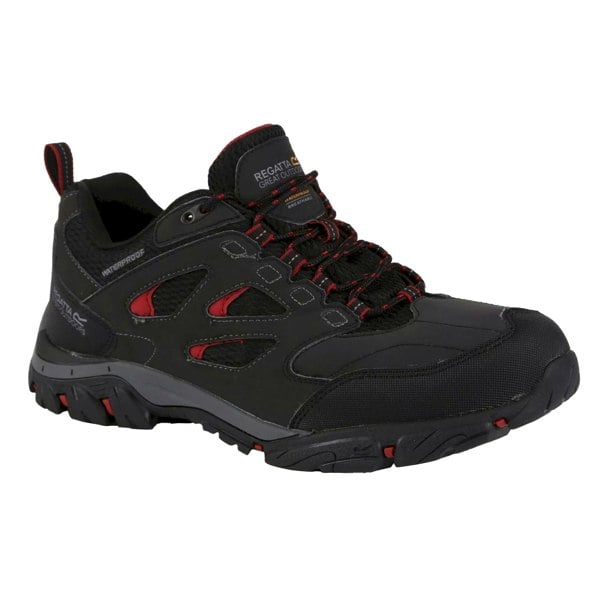 Regatta Mens Holcombe IEP Low Hiking Boots - Ash/Rio Red