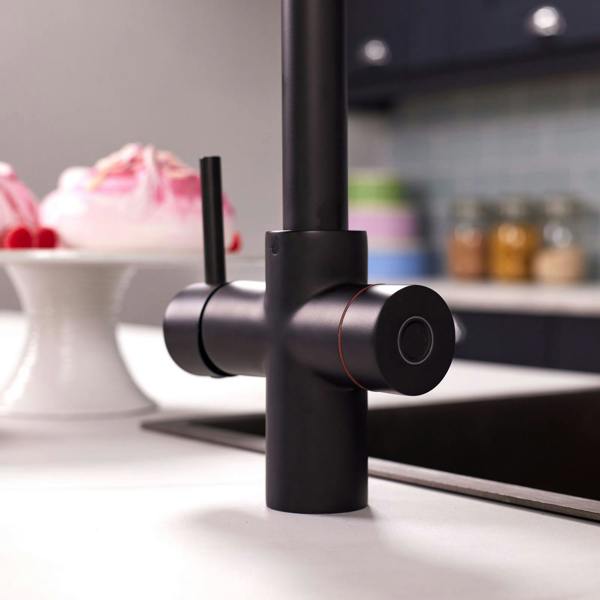 Impromta 4 in 1 Biometric Boiling Water Tap | Matt Black Finish