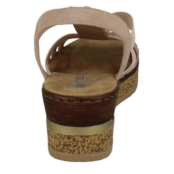 Rieker Ladies Rieker Beaded Wedge Sandals 63778