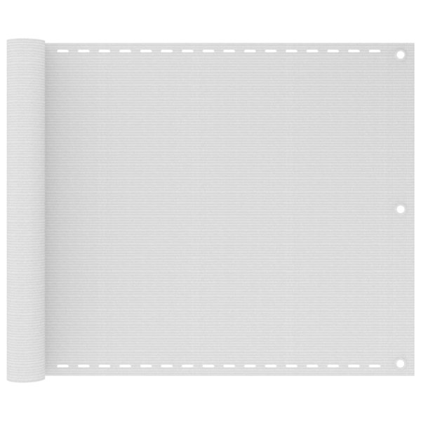 Berkfield Balcony Screen HDPE 75x400 cm White