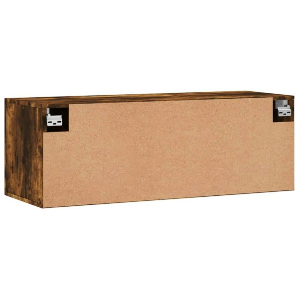 Berkfield Wall Cabinet Smoked Oak 100x36.5x35 cm Engineered Wood