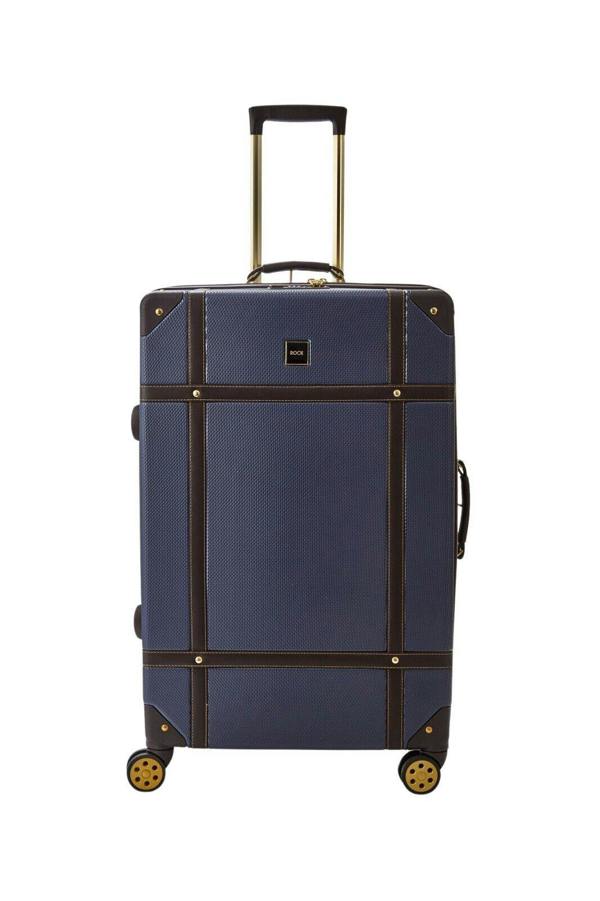 Rock Luggage Vintage Hard Shell Luggage Trunk Suitcase Set