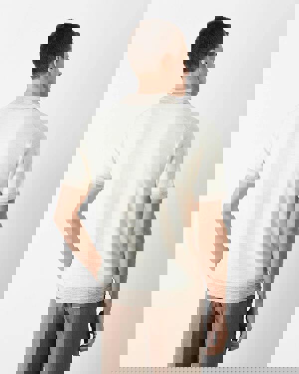 Oliver Sweeney Bassett Mens Knitted Polo Shirt - Off White