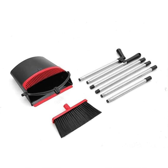 Havendro Dustpan and Brush Set Extra Long Home Kitchen Handle Vertical Broom Cleaning Kit