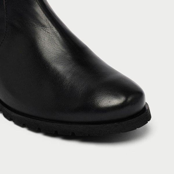 Calla Bella Boots - Black Leather