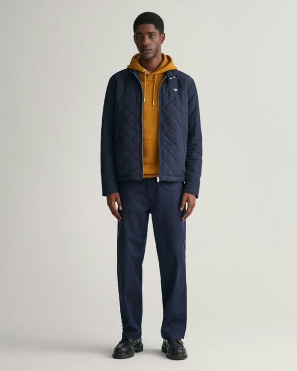 GANT Mens Quilted Windcheater Jacket - 433 Evening Blue