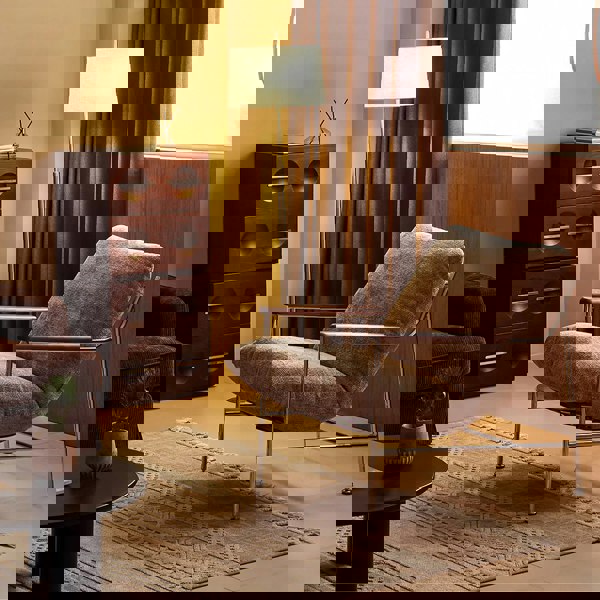 Rit Concept Orozco Lounge Chair With Ottoman, Chenille