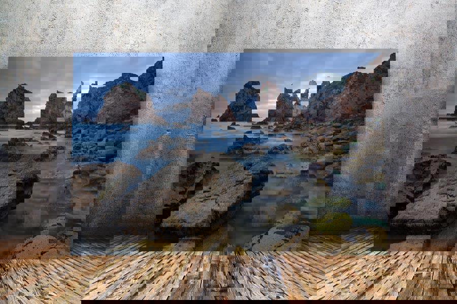 Lost Beach twilight seascape art print