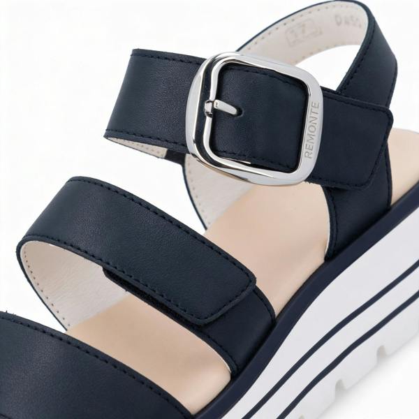 Remonte D3N50 Ankle Strap Sandals   in  Blue