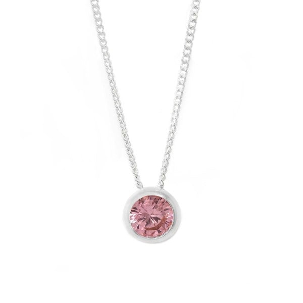 Say It With June Children's Birthstone Necklace - Sterling Silver