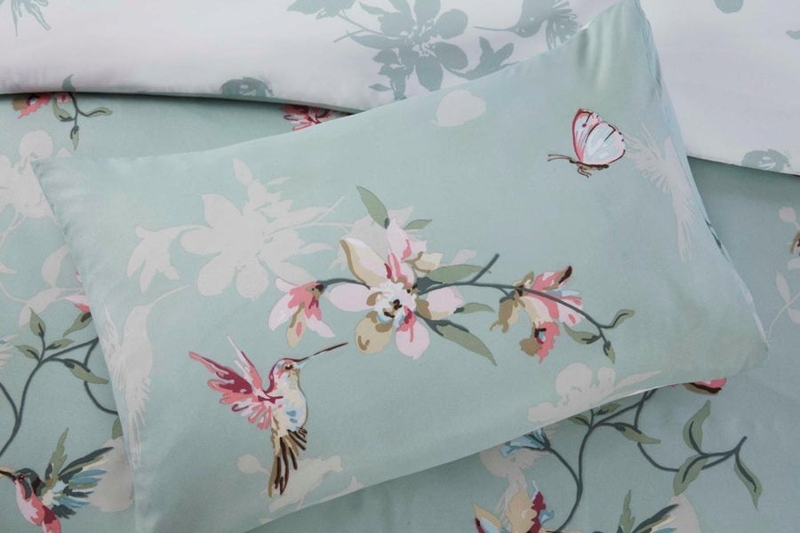 Rapport Home HummingBird Green Duvet Cover Set