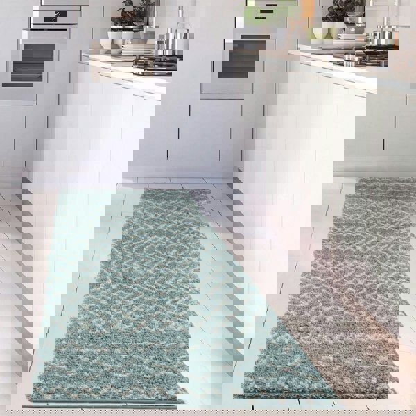 Moroccan shaggy rug rich texture and elegant design floor-heating compatible