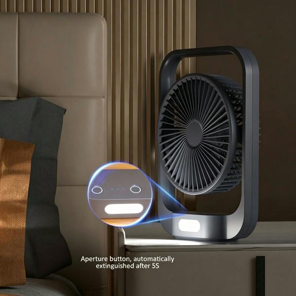 Leaper 2-in-1 Hanging and Standing Fan with Light