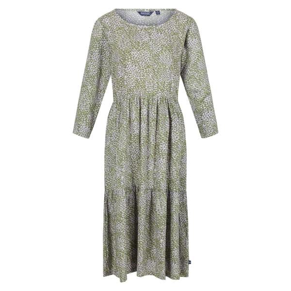 Regatta Womens Briella Abstract Long-Sleeved Casual Dress - Green Fields