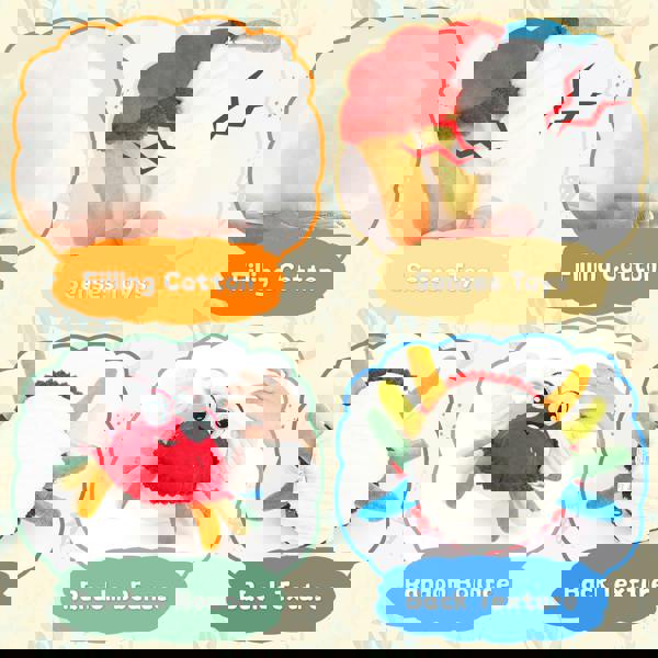 deAO Plush Dancing Crab Toy - Musical Crawling Crab with Lights & Sounds, Interactive Sensory Toy for Toddlers 18M+