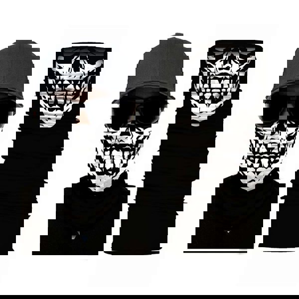 Skull Face Mask Neck Gaiter RUFFNEK® Black