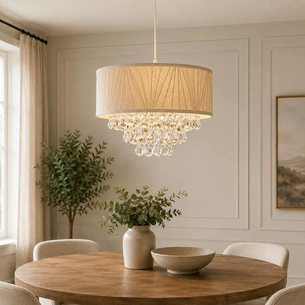 Pagazzi Lighting Talula Champagne & Crystal Shade