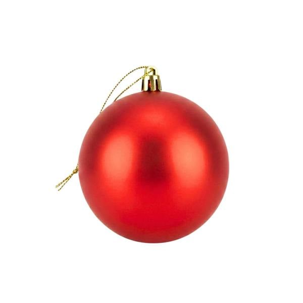 2cm Matte Red Christmas Bauble for Tree and Home Decor, Elegant Festive Hanging Ornament image 1