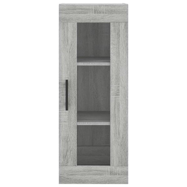 Berkfield Highboard Grey Sonoma 34.5x34x180 cm Engineered Wood