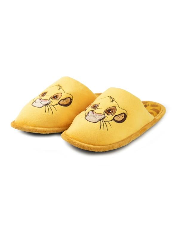 Disney The Lion King Womens Yellow Simba Mule Slippers