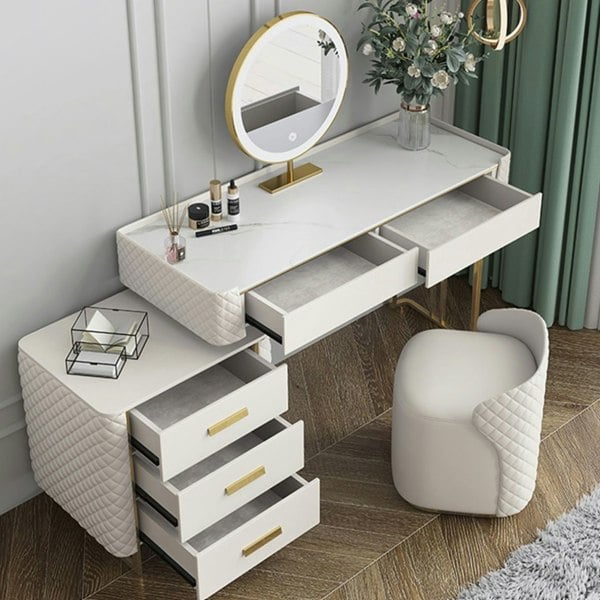 Joshua Dressing Table, White-Weilai Concept-Weilai Concept
