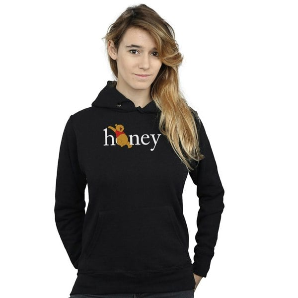 Disney Womens/Ladies Winnie The Pooh Honey Hoodie - Black