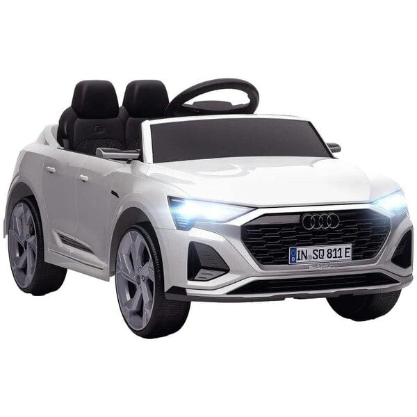 Audi Q8 etron Sportback Licensed Ride on Car with Remote Control, Four-Wheel Suspension, Soft Start for Ages 3-4, White