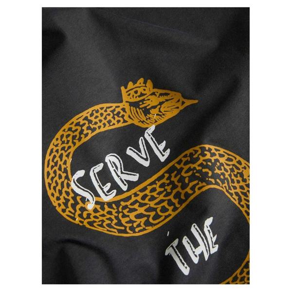 Jack And Jones Mens Serve The Servants Nirvana T-Shirt - Asphalt - 