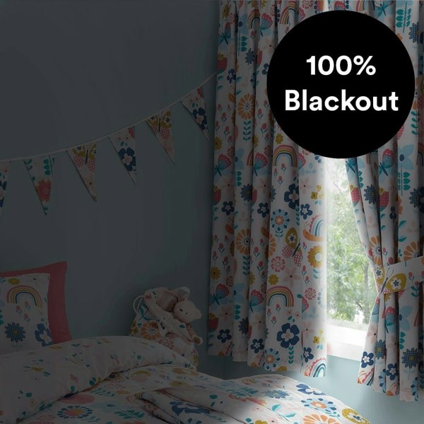 Flower Garden Thermal Blackout Curtains - Happy Linen Company