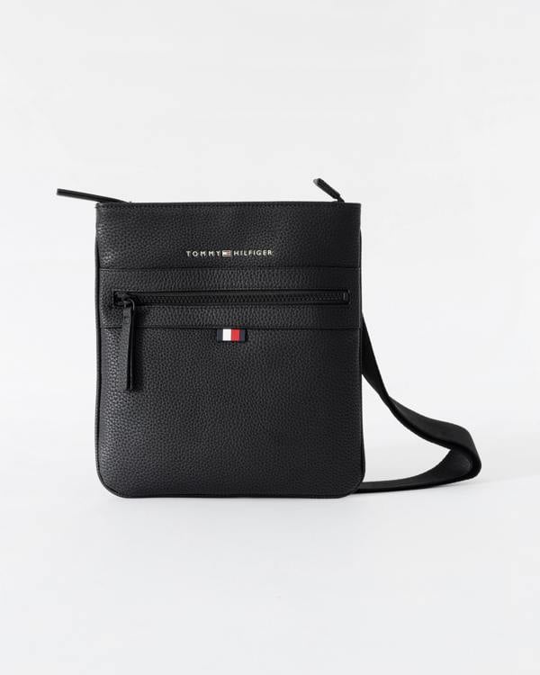 Tommy Hilfiger Essential PU Mens Crossover Bag - Black