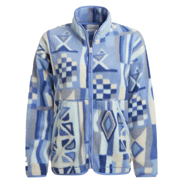 Craghoppers Womens/Ladies Dante Patterned Full Zip Fleece Jacket - Vinca Blue - 