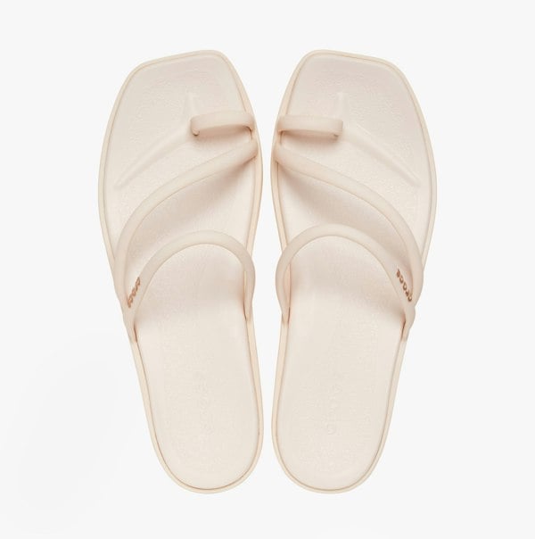 Crocs MIAMI TOE LOOP Womens Sandals Natural