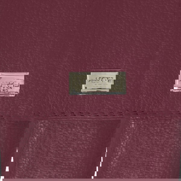 Assots London 'MARIA' Pink Pebble Grain Real Leather Crossbody Phone Bag