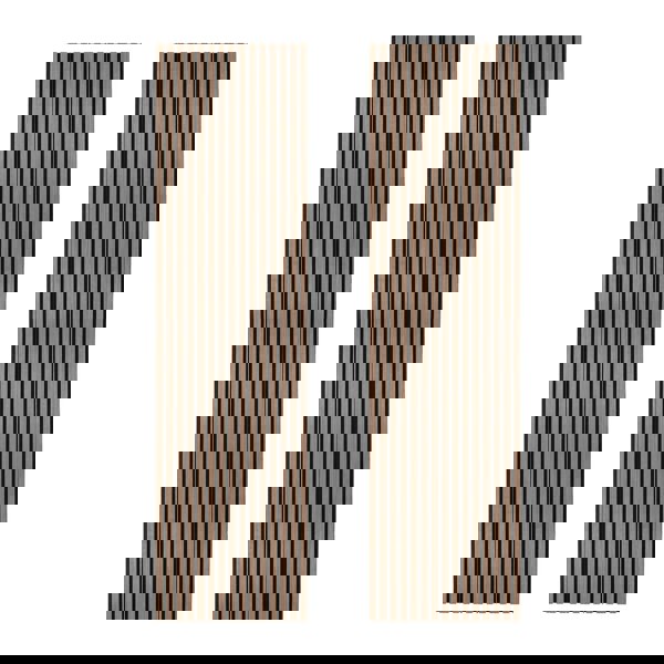 Monstershop Acoustic Slat Wall Panels x 2 - Dark Walnut