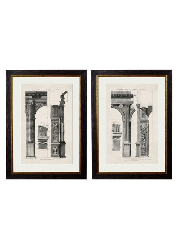 Exceptional Art c.1796 Architectural Studies of Arches