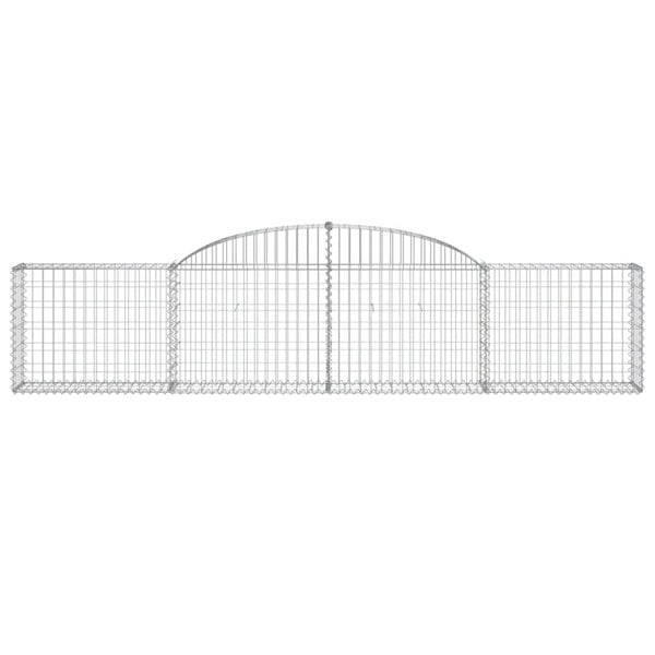 Berkfield Arched Gabion Basket 300x30x60/80 cm Galvanised Iron