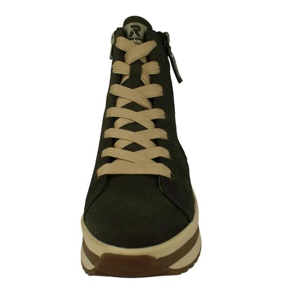 Rieker Ladies Rieker Chunky Platform Fleece Lined Ankle Boots W0962
