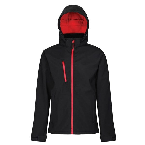 Regatta Men's Venturer 3 Layer Membrane Soft Shell Jacket - Black/Red