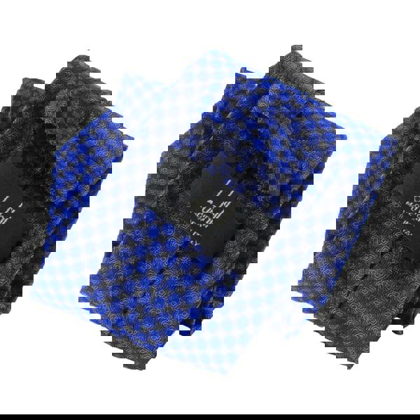 Dunhill woven silk tie in a hexbolt pattern