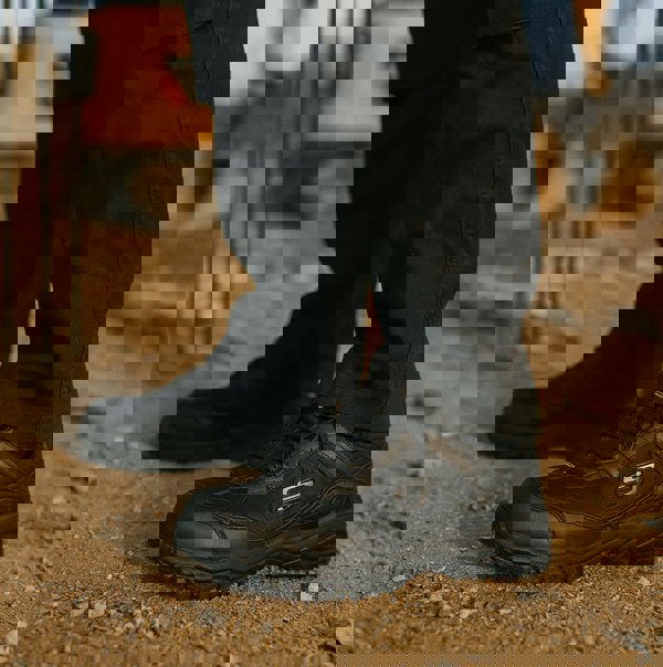 Skechers Work SOFT STRIDE-GRINNEL Mens Safety Trainers Black